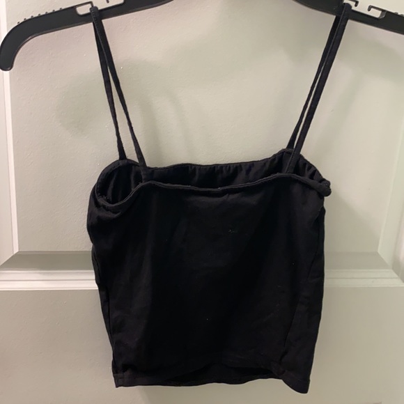 H&M size XS square neck Black crop top. Perfect condition - Picture 3 of 3